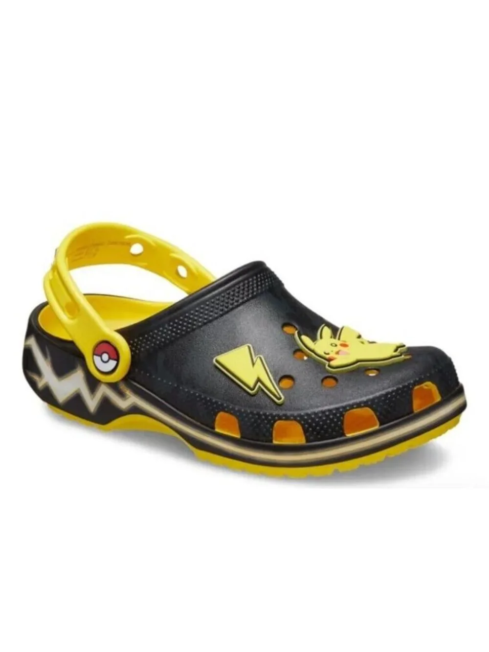 Crocs x Pokemon Pikachu Classic Clog Shoes Size c4 Kids Toddler 4 Glow in Dark